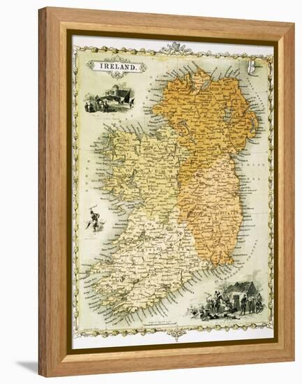 Ireland Map by C. Montague-Philip Spruyt-Framed Premier Image Canvas