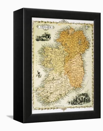 Ireland Map by C. Montague-Philip Spruyt-Framed Premier Image Canvas