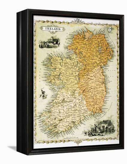 Ireland Map by C. Montague-Philip Spruyt-Framed Premier Image Canvas