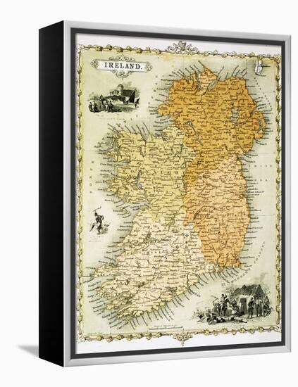 Ireland Map by C. Montague-Philip Spruyt-Framed Premier Image Canvas