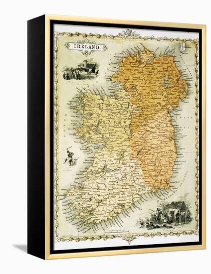 Ireland Map by C. Montague-Philip Spruyt-Framed Premier Image Canvas