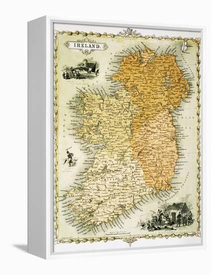 Ireland Map by C. Montague-Philip Spruyt-Framed Premier Image Canvas