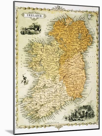 Ireland Map by C. Montague-Philip Spruyt-Mounted Premium Giclee Print