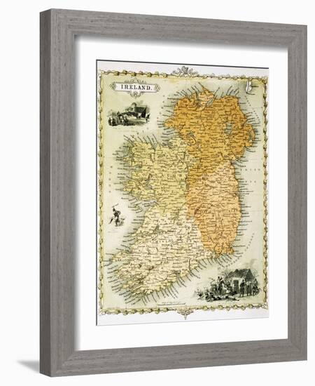 Ireland Map by C. Montague-Philip Spruyt-Framed Giclee Print