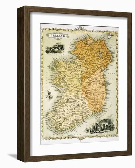 Ireland Map by C. Montague-Philip Spruyt-Framed Giclee Print