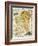 Ireland Map by C. Montague-Philip Spruyt-Framed Giclee Print