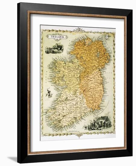 Ireland Map by C. Montague-Philip Spruyt-Framed Giclee Print