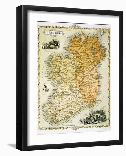 Ireland Map by C. Montague-Philip Spruyt-Framed Giclee Print