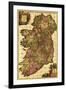 Ireland - Panoramic Map-Lantern Press-Framed Art Print