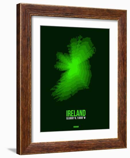 Ireland Radiant Map 2-NaxArt-Framed Art Print