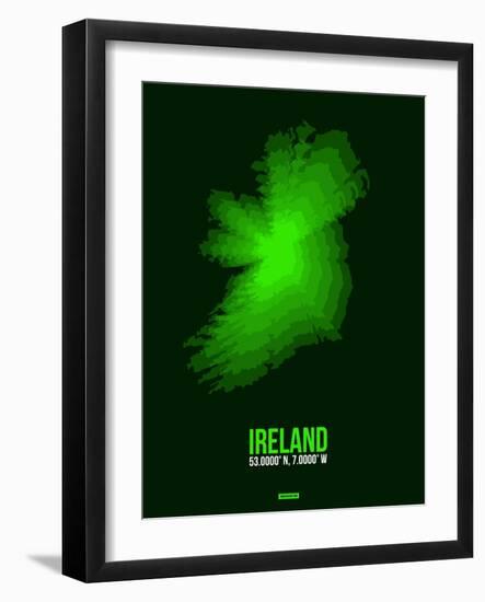 Ireland Radiant Map 2-NaxArt-Framed Art Print