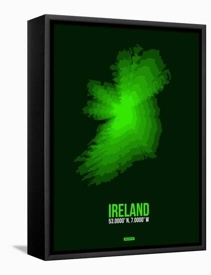 Ireland Radiant Map 2-NaxArt-Framed Stretched Canvas