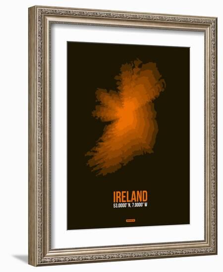 Ireland Radiant Map 3-NaxArt-Framed Art Print