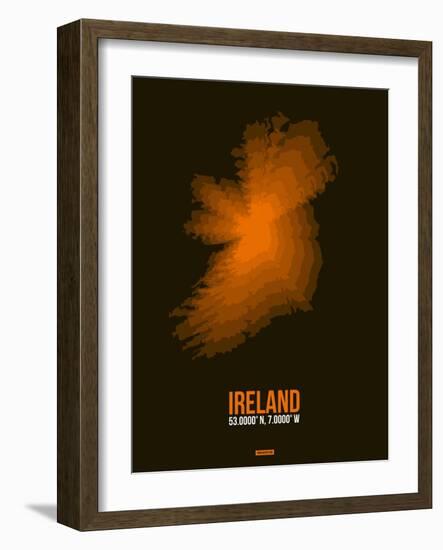 Ireland Radiant Map 3-NaxArt-Framed Art Print