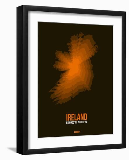 Ireland Radiant Map 3-NaxArt-Framed Art Print