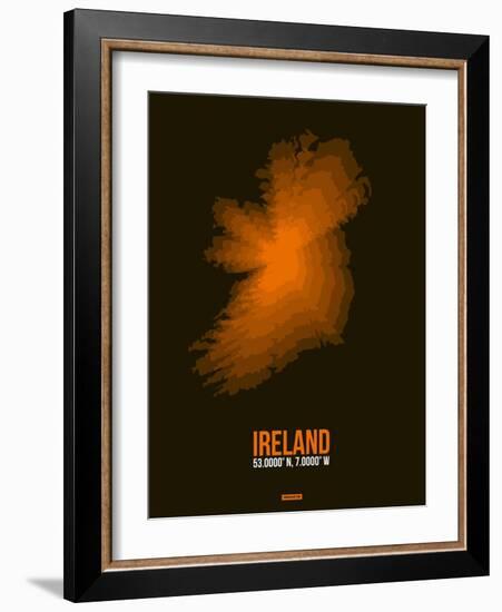 Ireland Radiant Map 3-NaxArt-Framed Art Print