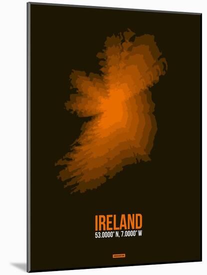 Ireland Radiant Map 3-NaxArt-Mounted Art Print