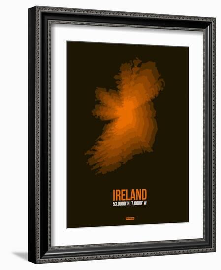 Ireland Radiant Map 3-NaxArt-Framed Art Print