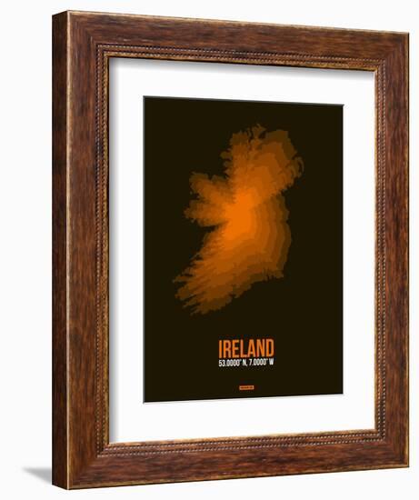 Ireland Radiant Map 3-NaxArt-Framed Premium Giclee Print