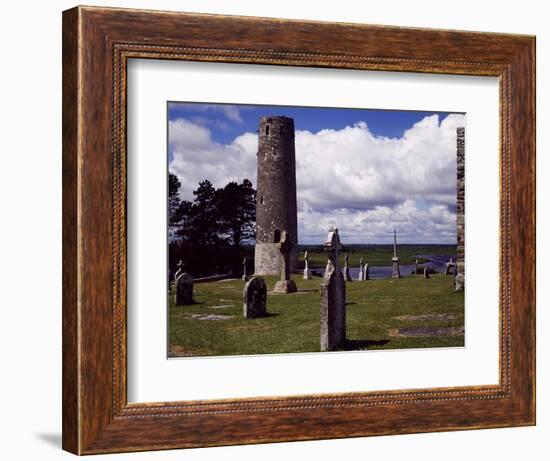 Ireland, Remains of Village Founded by St Ciaran of Clonmacnoise on Banks of Shannon River-null-Framed Giclee Print