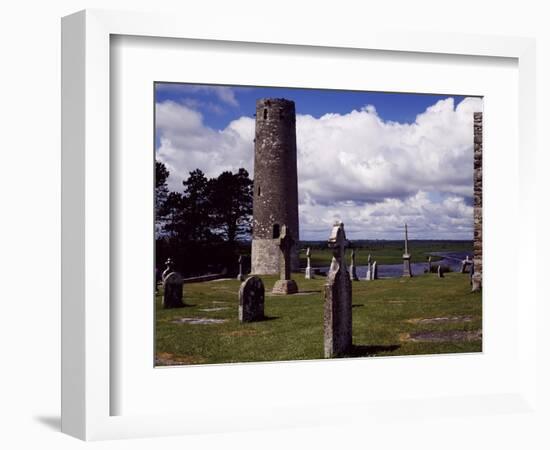 Ireland, Remains of Village Founded by St Ciaran of Clonmacnoise on Banks of Shannon River-null-Framed Giclee Print