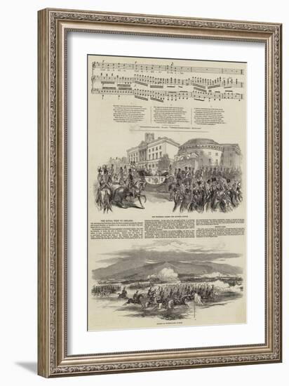 Ireland's Welcome to Queen Victoria-null-Framed Giclee Print
