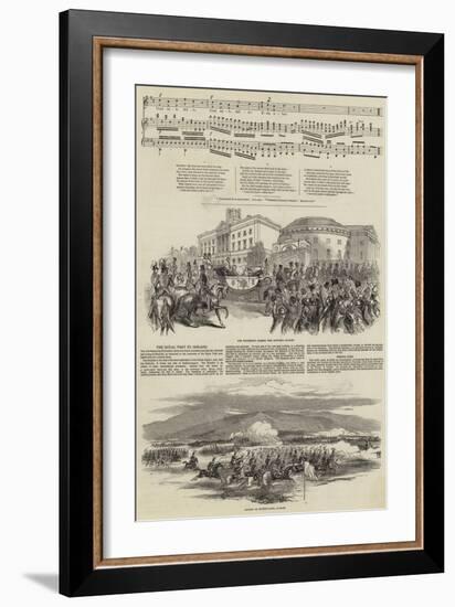 Ireland's Welcome to Queen Victoria-null-Framed Giclee Print