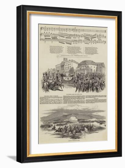 Ireland's Welcome to Queen Victoria-null-Framed Giclee Print