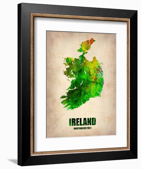 Ireland Watercolor Map-NaxArt-Framed Art Print