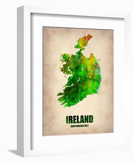 Ireland Watercolor Map-NaxArt-Framed Art Print