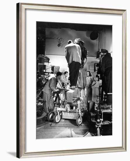 Irene Dunne, George Stevens, Cary Grant, Penny Serenade, 1941-null-Framed Photographic Print