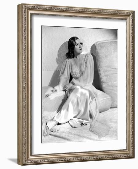 Irene Dunne. "Invitation To Happiness" [1939], Directed by Wesley Ruggles.-null-Framed Photographic Print