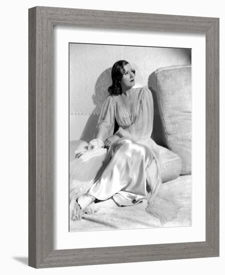 Irene Dunne. "Invitation To Happiness" [1939], Directed by Wesley Ruggles.-null-Framed Photographic Print