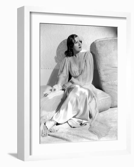 Irene Dunne. "Invitation To Happiness" [1939], Directed by Wesley Ruggles.-null-Framed Photographic Print