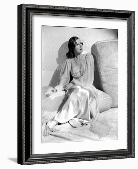 Irene Dunne. "Invitation To Happiness" [1939], Directed by Wesley Ruggles.-null-Framed Photographic Print