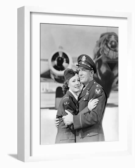 Irene Dunne; Spencer Tracy. "A Guy Named Joe" [1943], Directed by Victor Fleming.-null-Framed Photographic Print