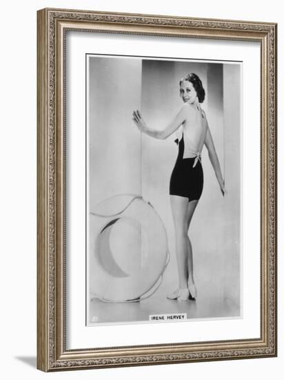 Irene Hervey, American Film Actress, C1938-null-Framed Giclee Print