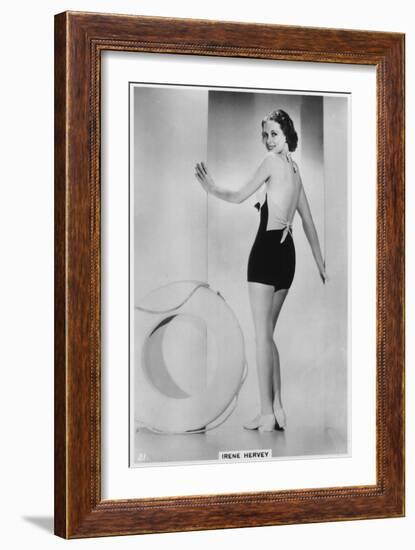 Irene Hervey, American Film Actress, C1938-null-Framed Giclee Print