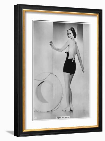 Irene Hervey, American Film Actress, C1938-null-Framed Giclee Print