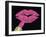 Iridescent Glitter Kiss Hot Pink-Tina Lavoie-Framed Giclee Print