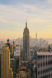 New York City Skyline with Urban Skyscrapers at Sunset-Irina Kosareva-Framed Photographic Print