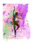 Ballerina on Stage Watercolor 4-Irina March-Art Print