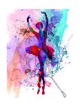 Two Ballerinas Watercolor 2-Irina March-Art Print