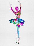 Ballerina Dancing Watercolor 1-Irina March-Art Print