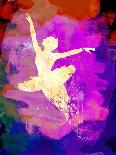 Ballerina on Stage Watercolor 3-Irina March-Art Print