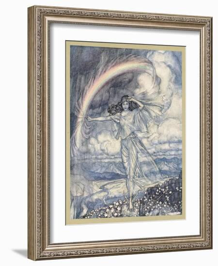 Iris, a Nymph-Arthur Rackham-Framed Art Print