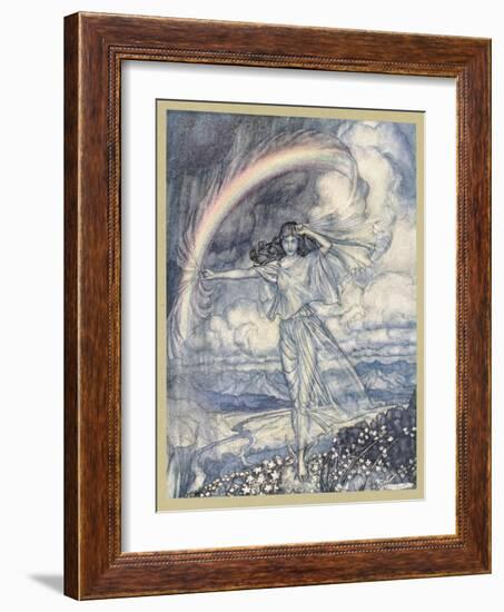 Iris, a Nymph-Arthur Rackham-Framed Art Print