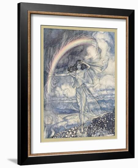 Iris, a Nymph-Arthur Rackham-Framed Art Print