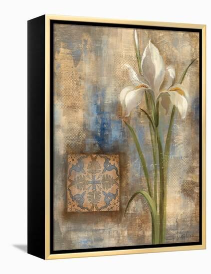 Iris and Tile-Silvia Vassileva-Framed Stretched Canvas