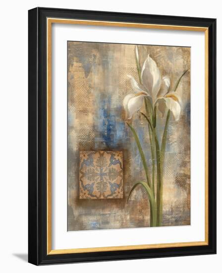 Iris and Tile-Silvia Vassileva-Framed Art Print